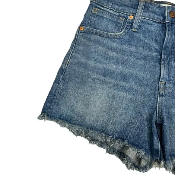 Madewell The Perfect Jean Short Rayburn Wash 26 Denim Cutoffs High Rise Casual - Picture 4 of 7